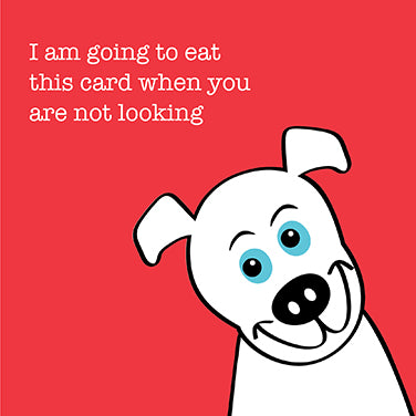 Eat this Cartoon Dog Card
