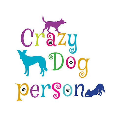 Crazy Dog Person Card
