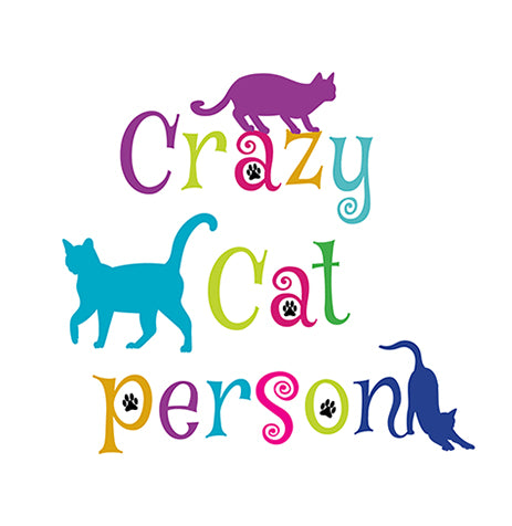 Crazy Cat Person Card