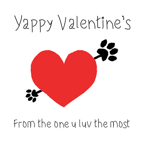 Yappy Valentine Card