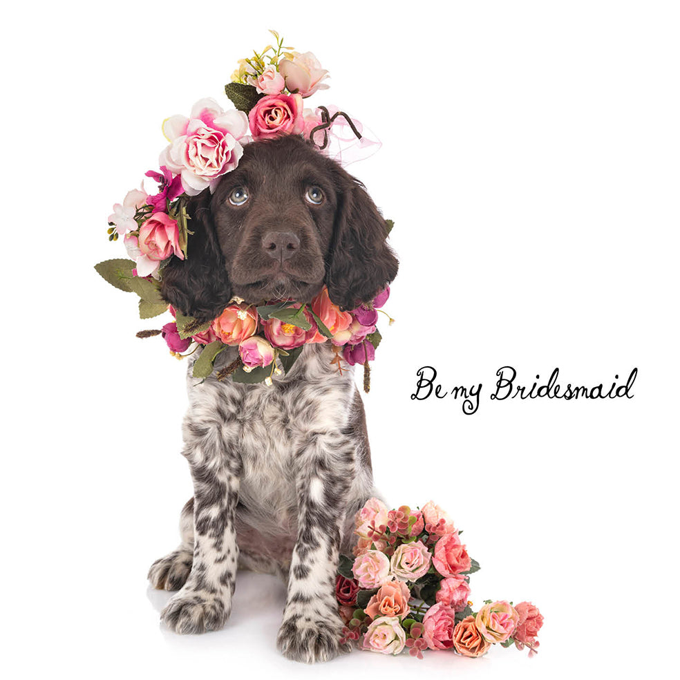Be My Bridesmaid Dog Card