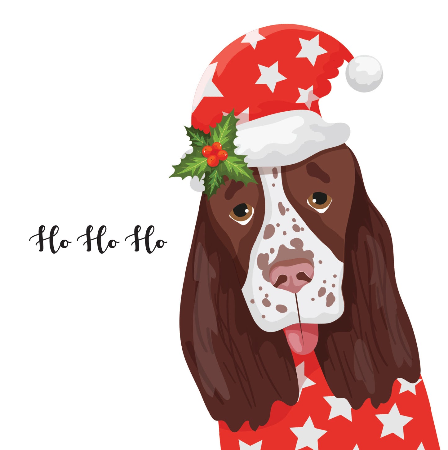 Springer Spaniel Dog Christmas Card