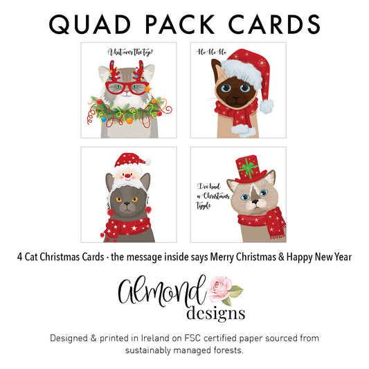 Christmas Cat - Over Quad Pack